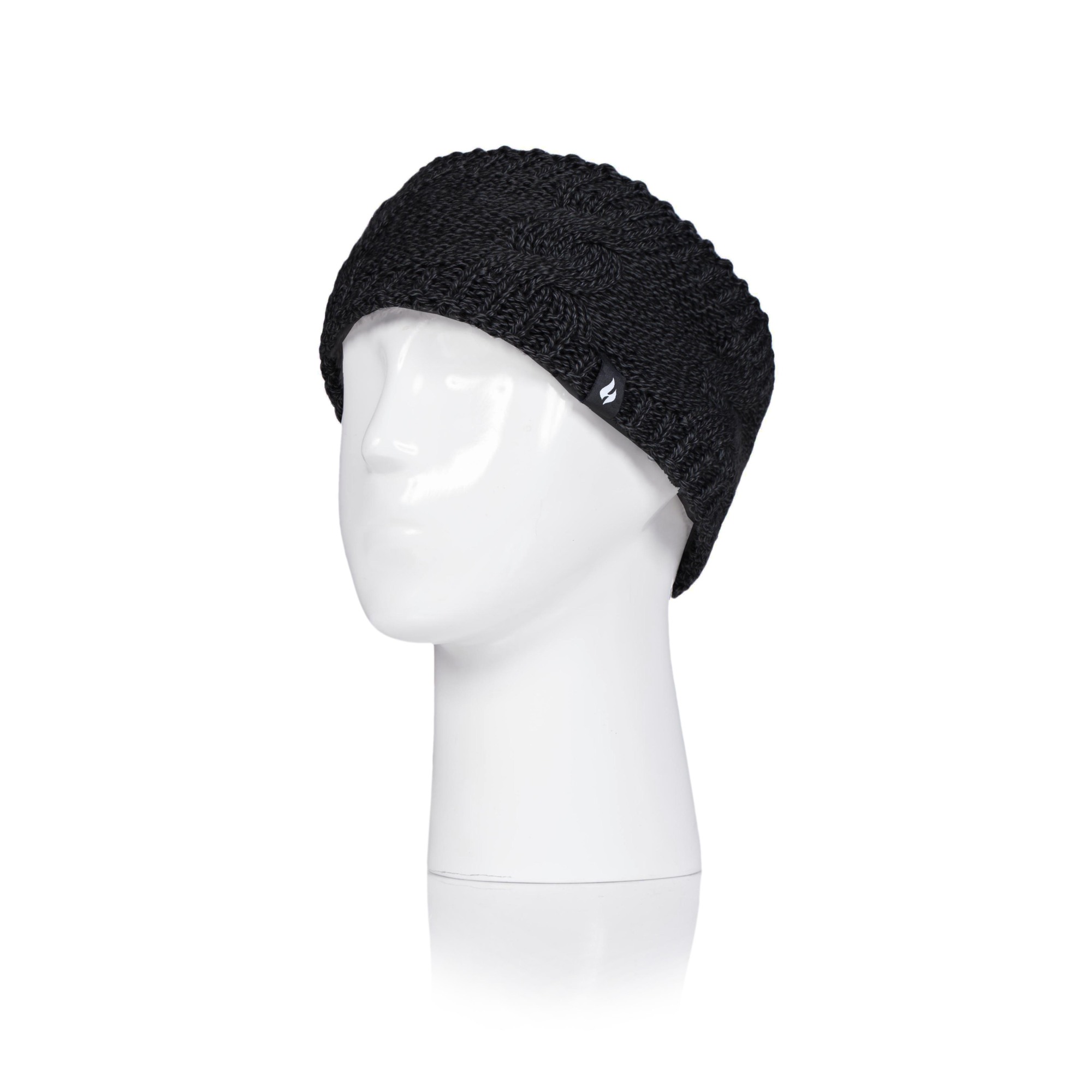 Heat Holders Women's Alta Cable Knit Headband Black One Size